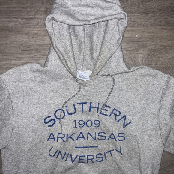 Unisex Adult Southern Arkansas University Gray Pullover Hoodie Size Large - Picture 5 of 7